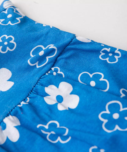 Vestido de Verão para Menina Florzinha Azul