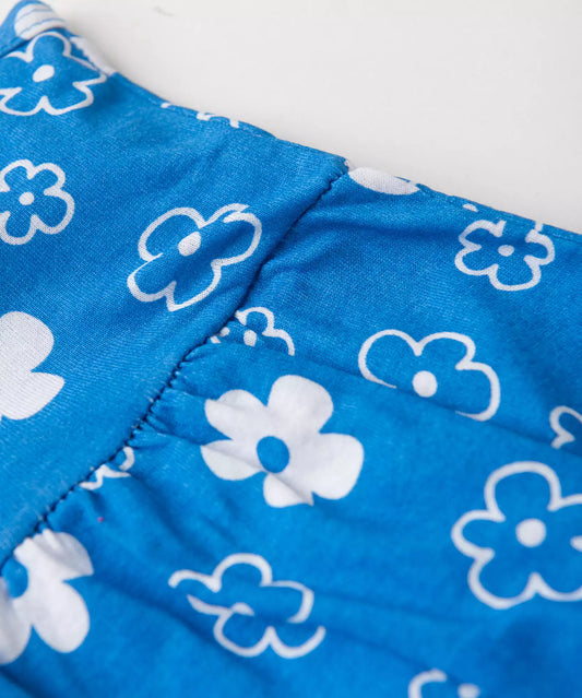 Vestido de Verão para Bebê Menina Florzinha Azul