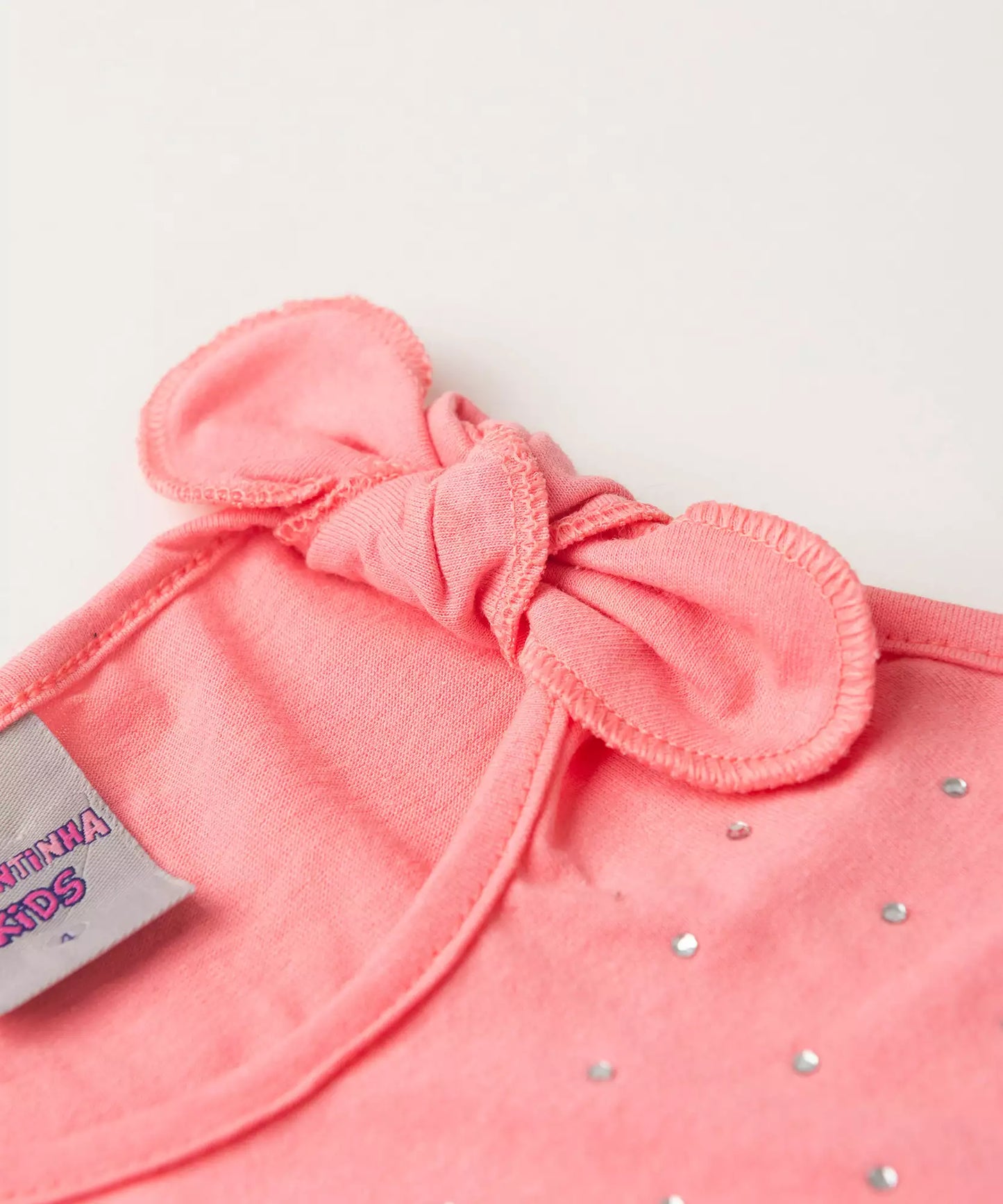Vestido de Verão para Menina Três Marias com Strass Rosa