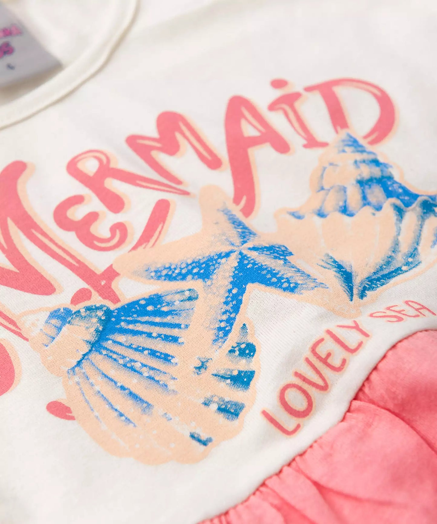 Vestido de Verão para Menina Três Marias Sereia Marfim