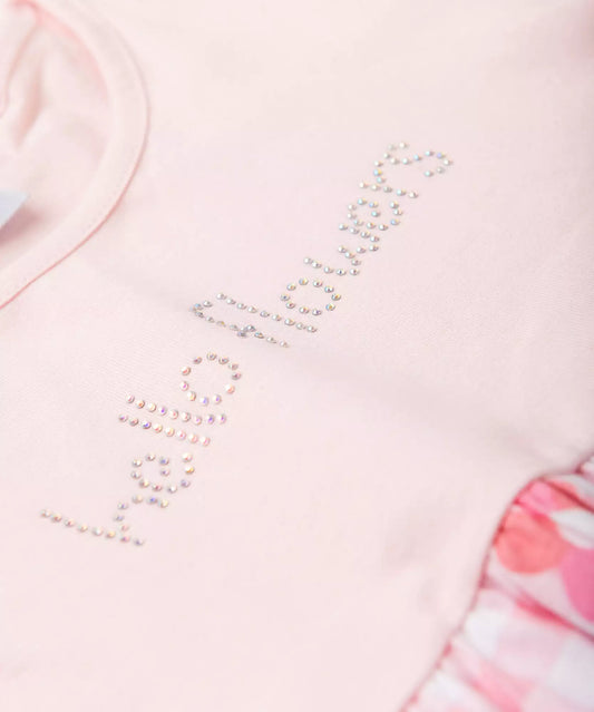Vestido Infantil 3 Marias Floral Rosa