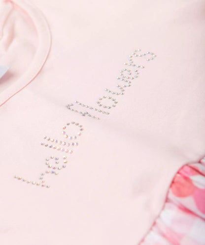 Vestido Infantil 3 Marias Floral Rosa