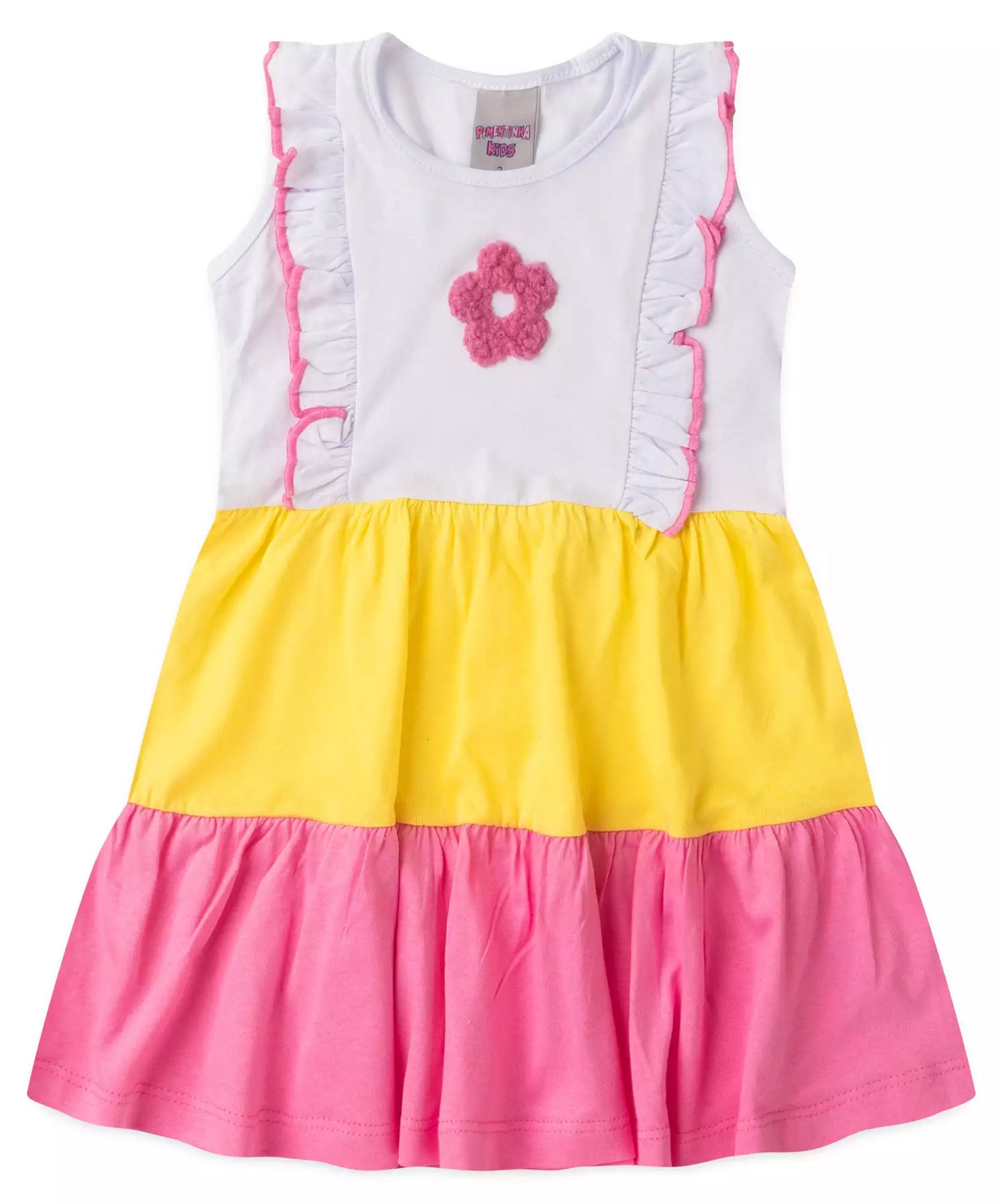 Vestido Infantil 3 Marias Florzinha Branco