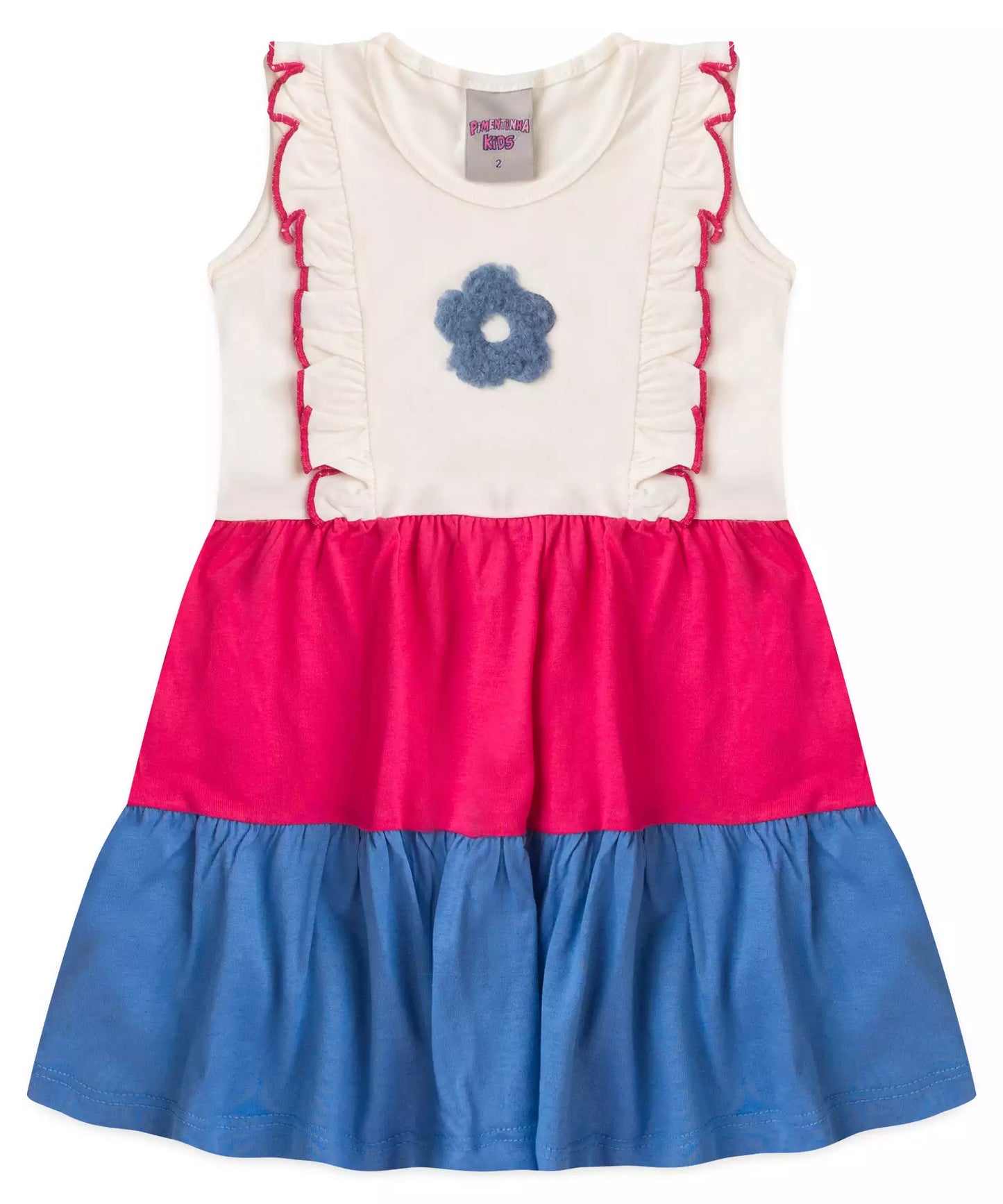 Vestido Infantil 3 Marias Florzinha Marfim