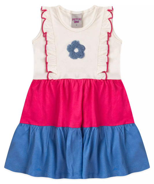 Vestido Infantil 3 Marias Florzinha Marfim