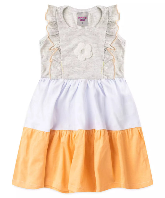 Vestido Infantil 3 Marias Florzinha Mescla