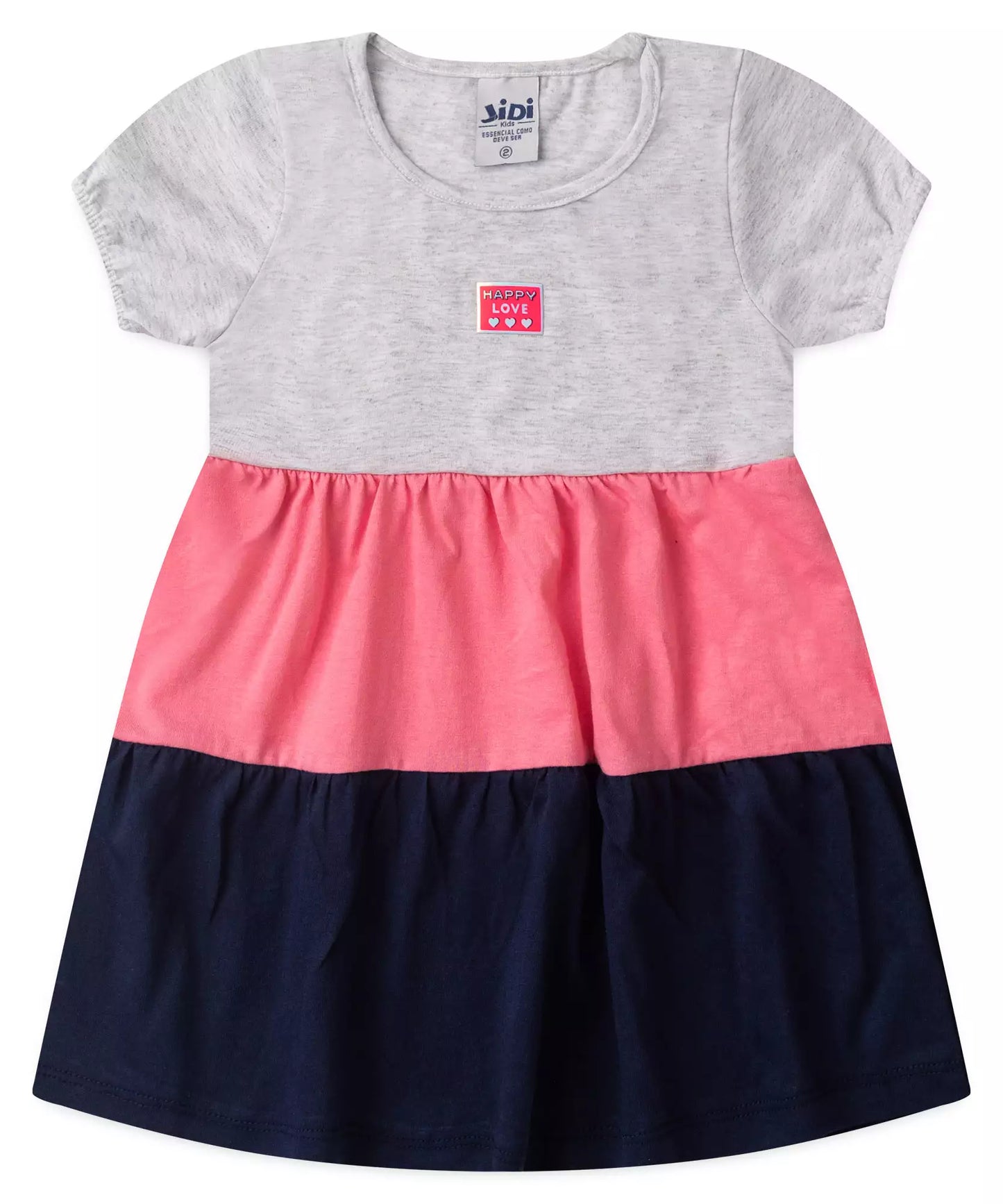 Vestido Infantil 3 Marias no Rosa