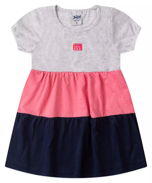 Vestido Infantil 3 Marias no Rosa