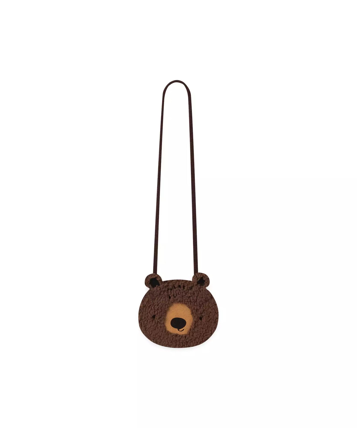 Vestido Infantil de Inverno com Bolsa de Ursinho Rosa