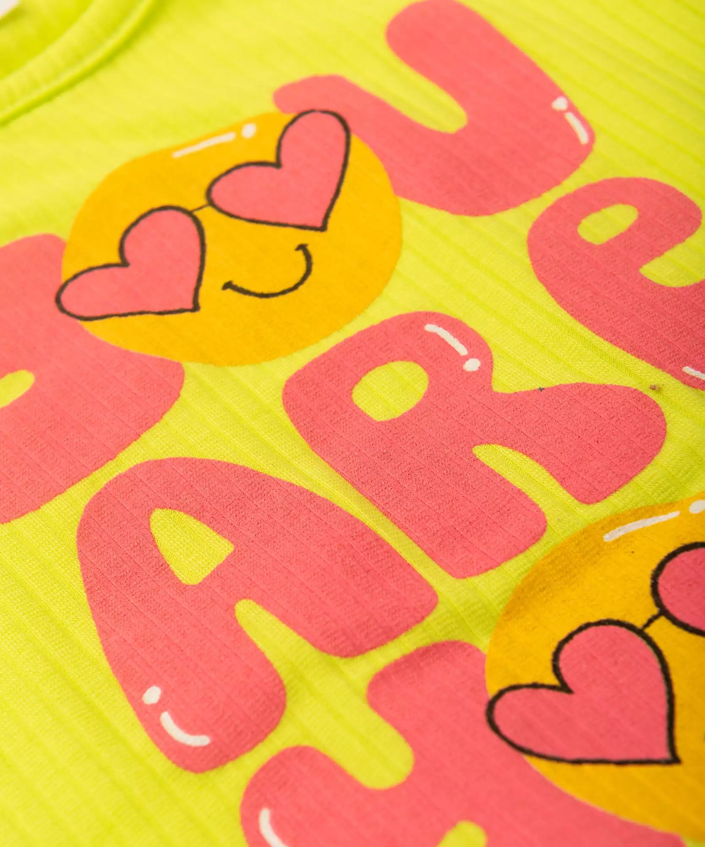 Vestido Infantil Emoji Verde