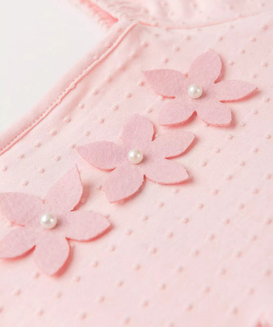 Vestido Infantil Florzinha Rosa