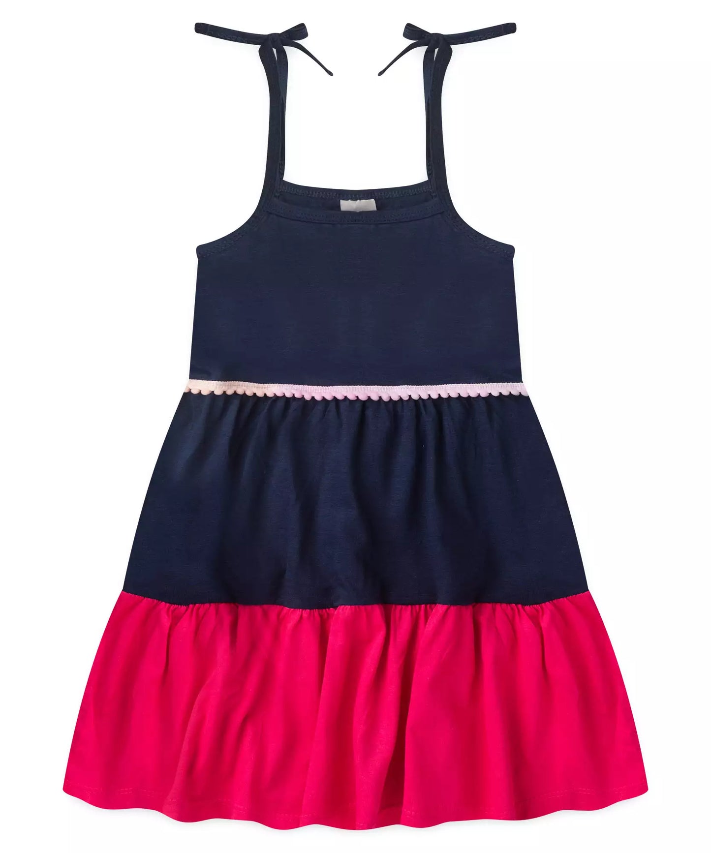 Vestido Infantil Marinho Rodado