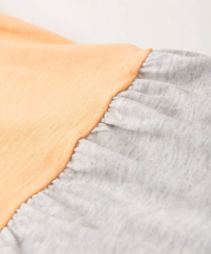 Vestido Infantil Salmão Rodado