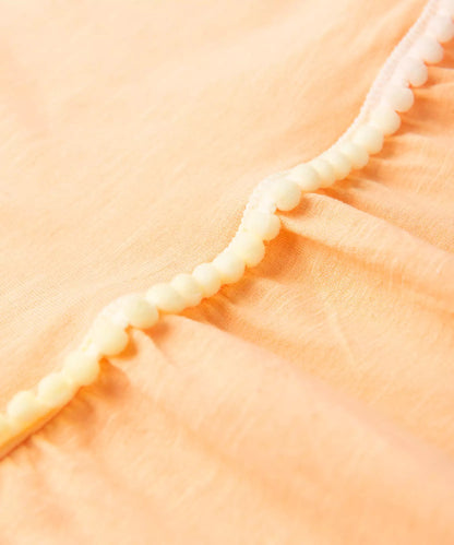 Vestido Infantil Salmão Rodado