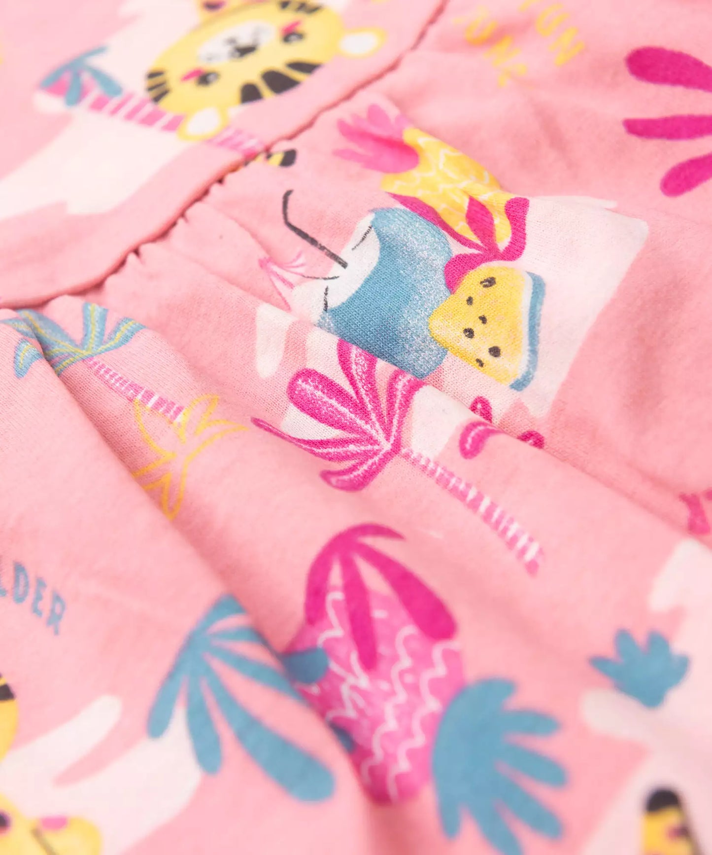 Vestido Infantil Selva Rosa