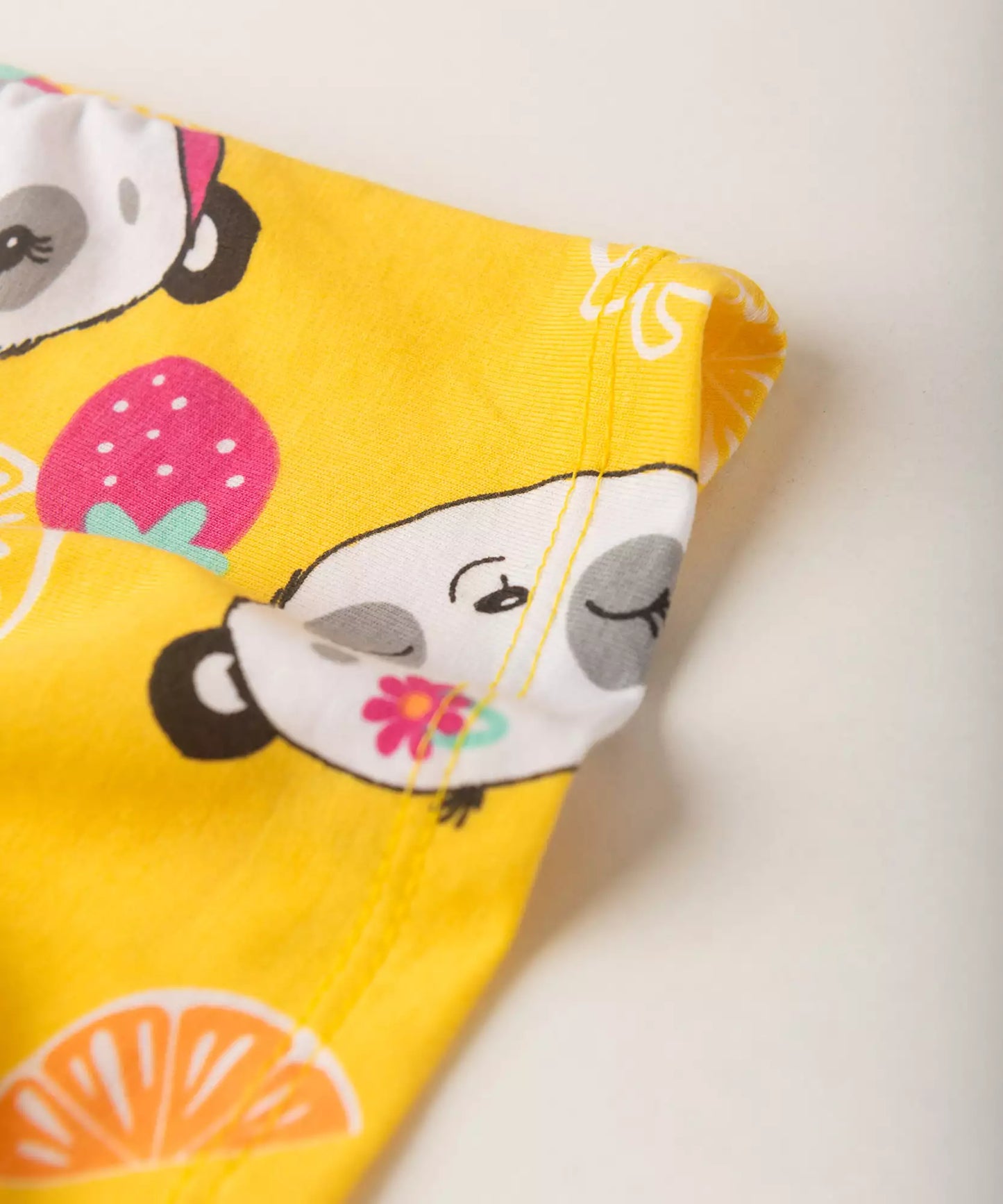 Vestido Infantil em Ursinho Rosa