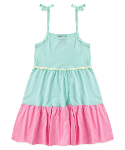 Vestido Infantil Verde Rodado