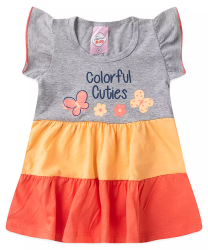 Vestido para Bebê 3 Marias Mescla