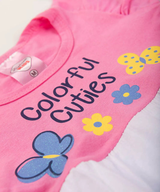 Vestido para Bebê 3 Marias no Rosa