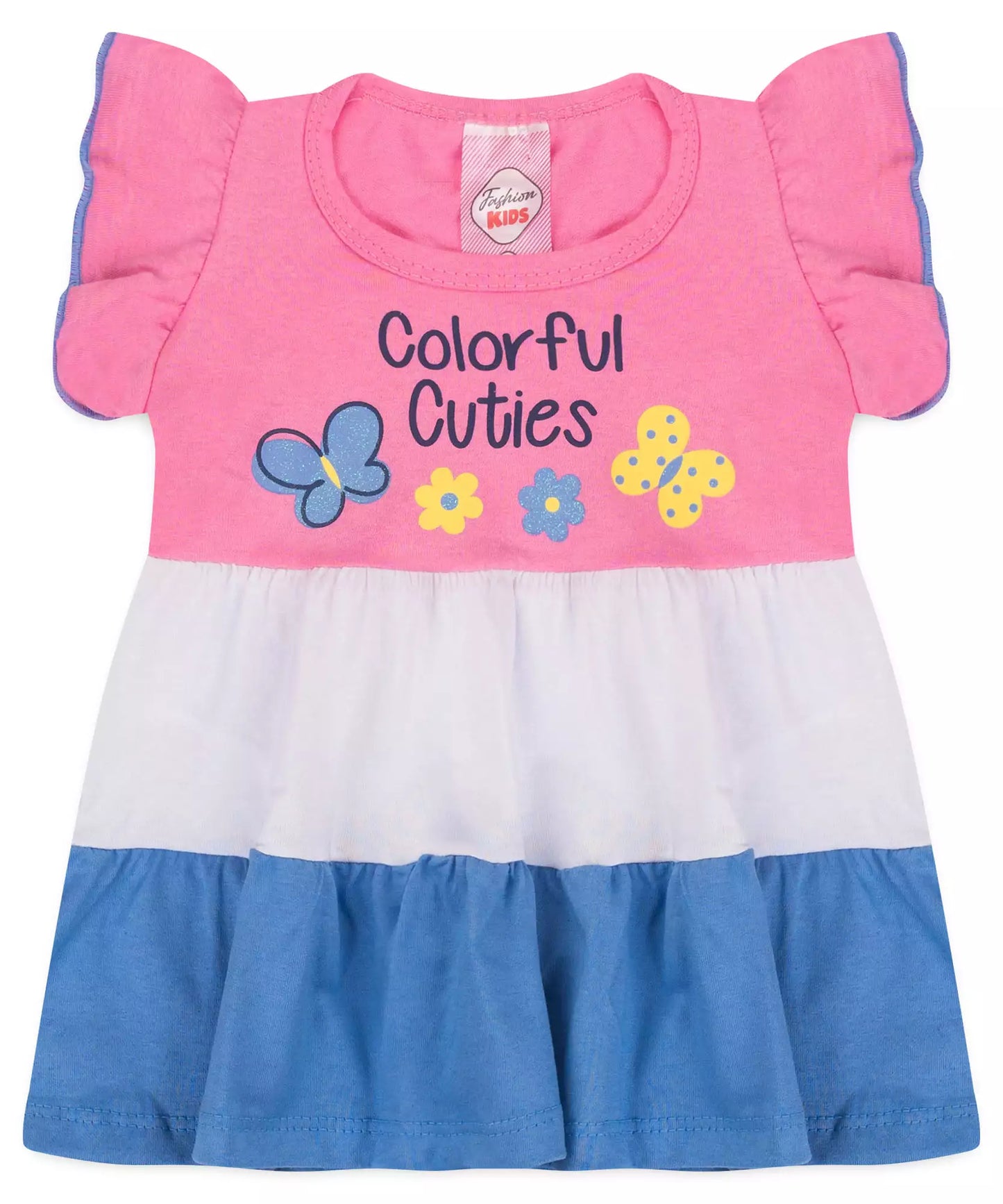 Vestido para Bebê 3 Marias no Rosa