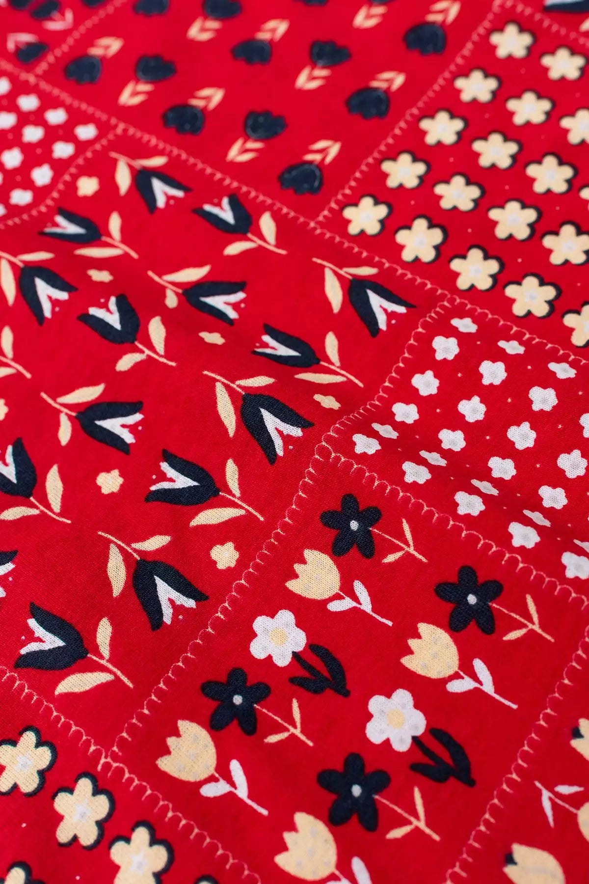 Vestido Verão para Menina Encanto Tropical Vermelho