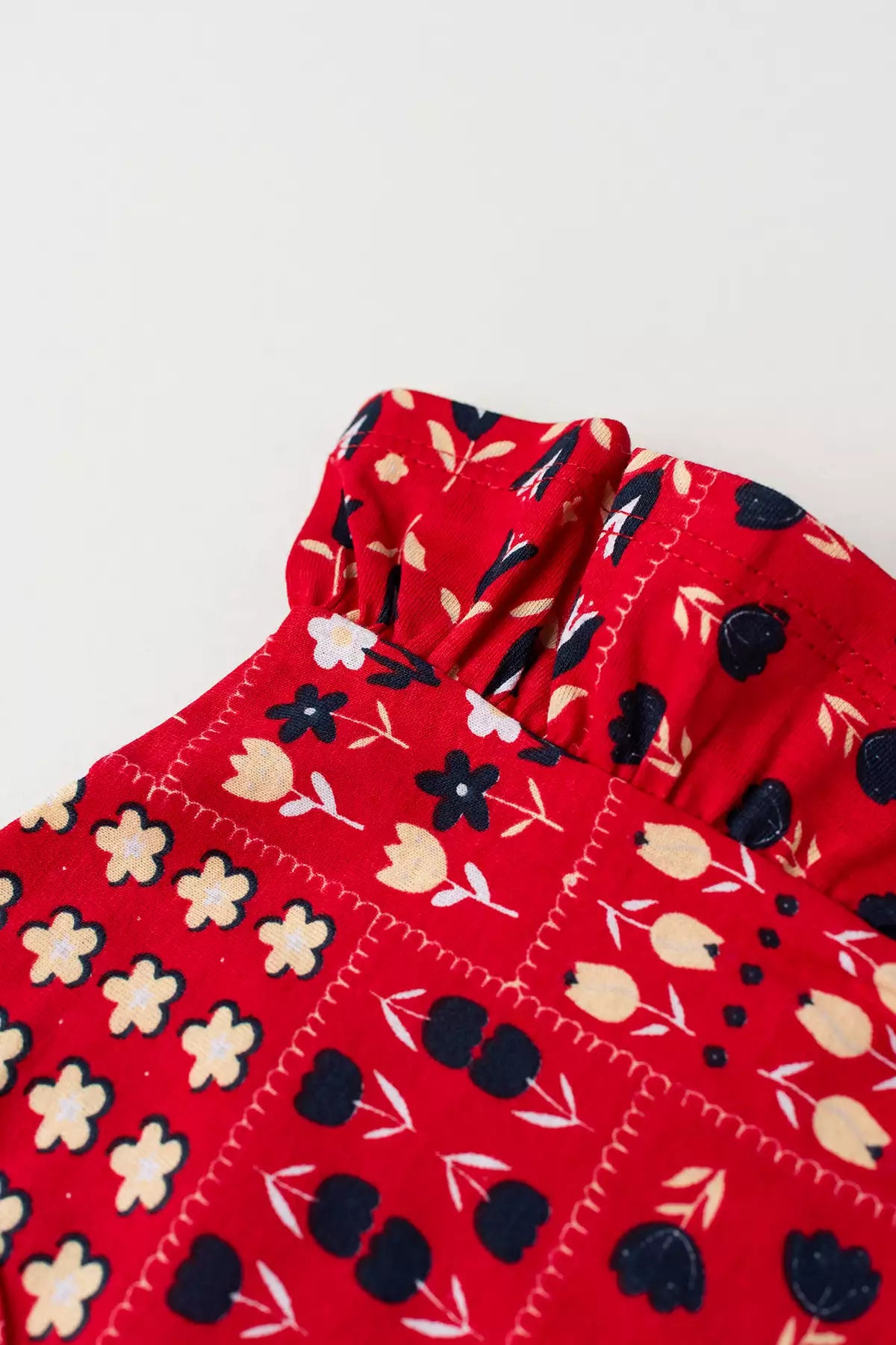 Vestido Verão para Menina Encanto Tropical Vermelho