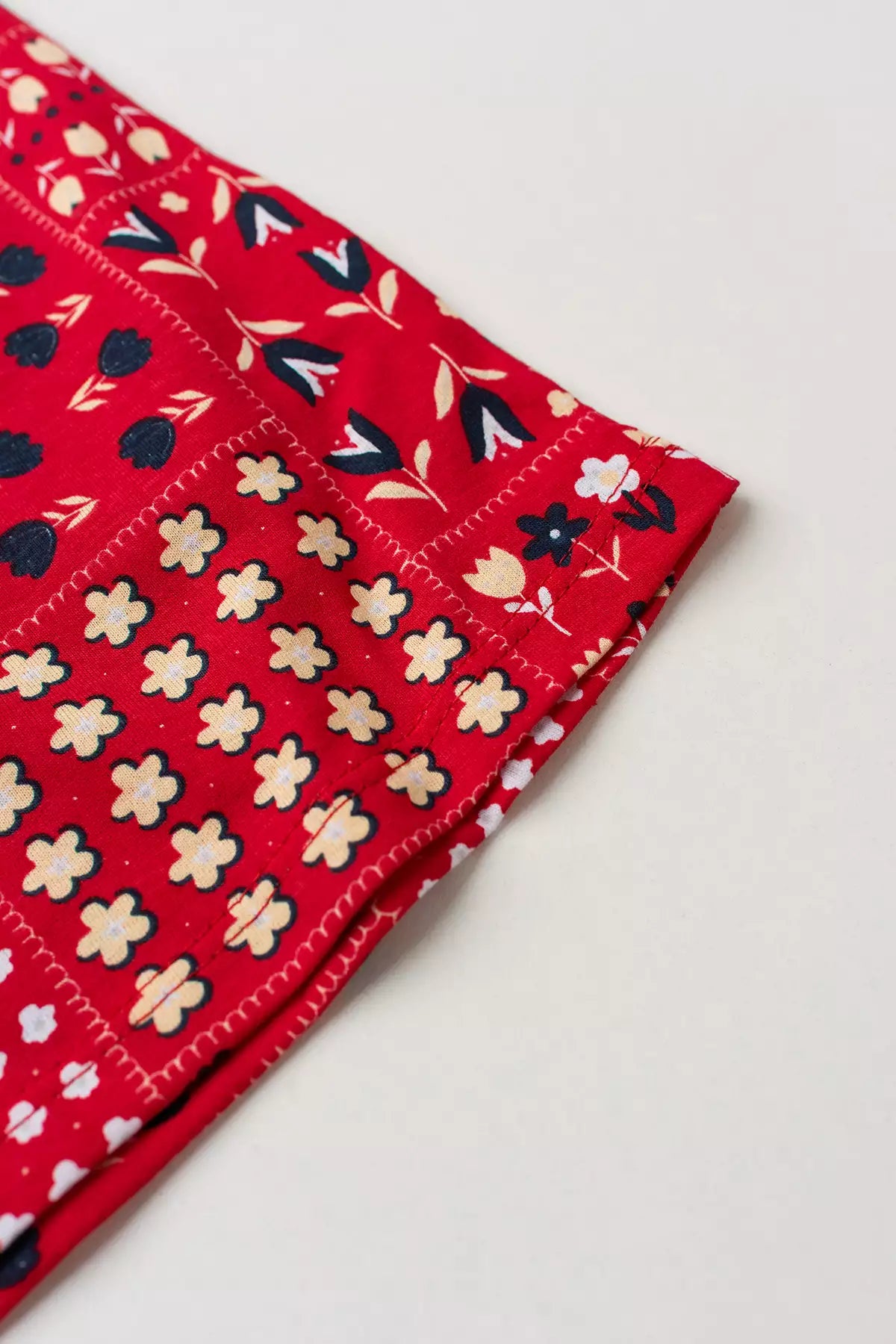 Vestido Verão para Menina Encanto Tropical Vermelho