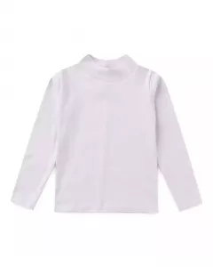 Camiseta de Frio Infantil Masculina Gola Cacharrel Branco