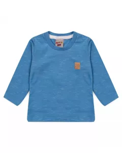 Camiseta de Inverno para Bebe Menino Basica Azul