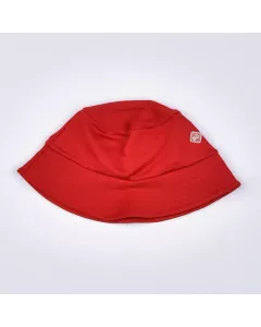 Chapeu de Praia Bucket Vermelho Infantil Masculino com Protecão UV 50+