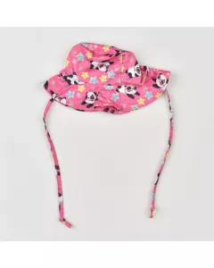 Chapéu de Praia Pink com Proteção UV para Bebê Menina 