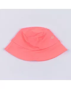 Chapéu de Praia Rosa Infantil Feminina com Proteção UV 50+
