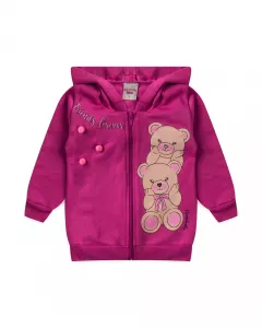 Jaqueta de Inverno para Menina Ursinhos Pink