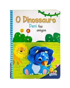 Livro Infantil Dedoche: O Dinossauro Deni Faz Amigos