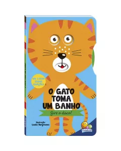 Livro Infantil Gire o Disco: O Gato Toma um Banho