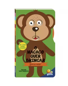 Livro Infantil Gire o Disco: O Macaco Quer Brincar