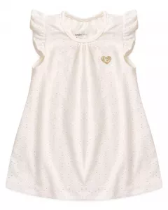 Vestido de Batizado para Bebe Basico Branco
